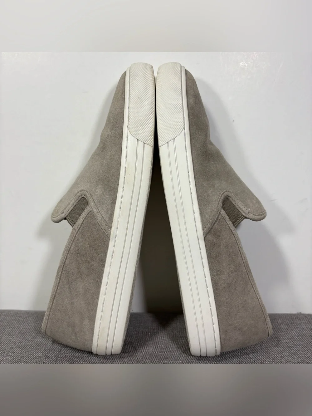 Tory Burch Suede Slip-On Flats in Taupe- woman’s 7.5